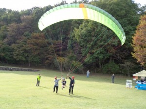 パラグライダー空中浮上体験